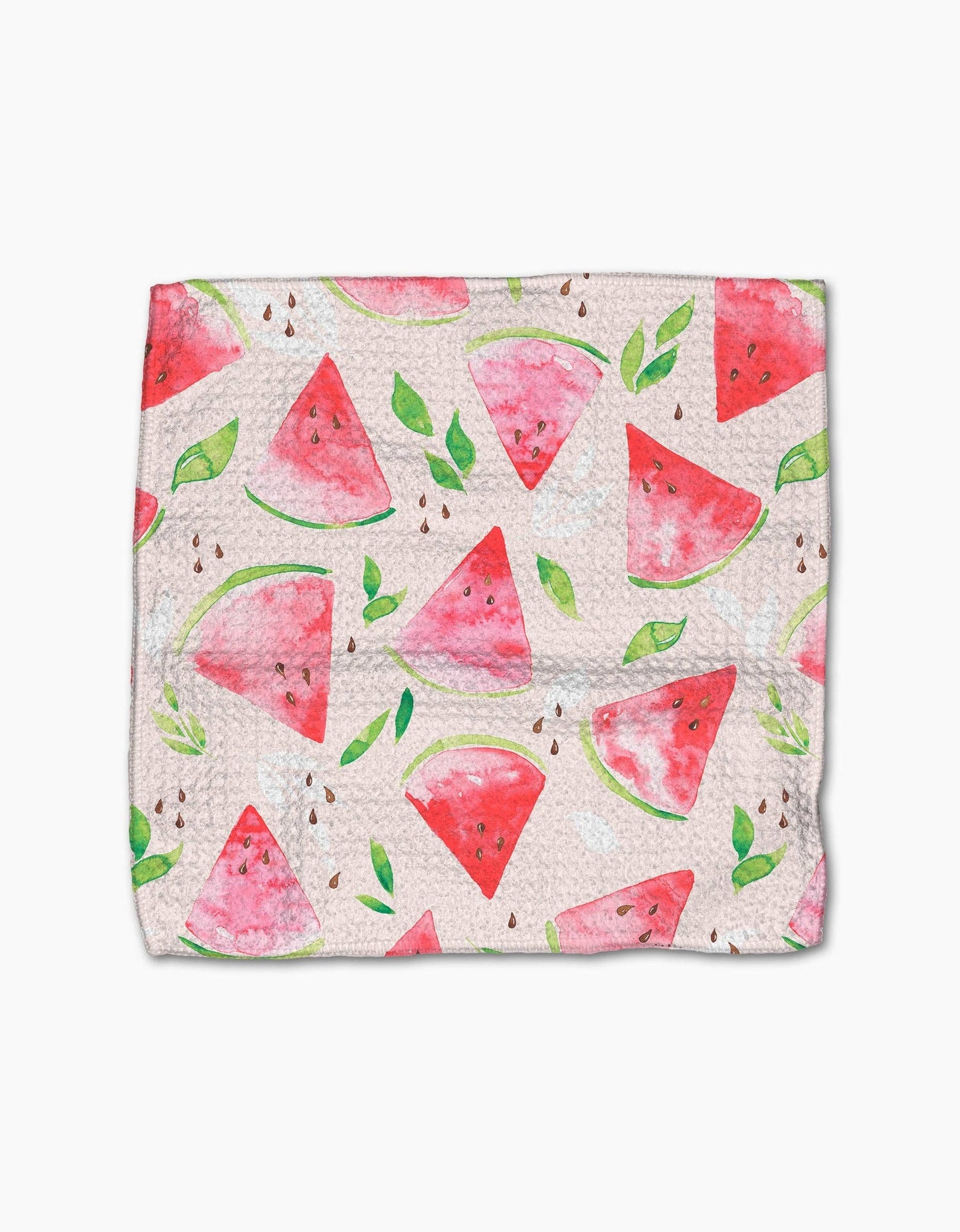 Reusable paper towel with watermelon pattern on a white background