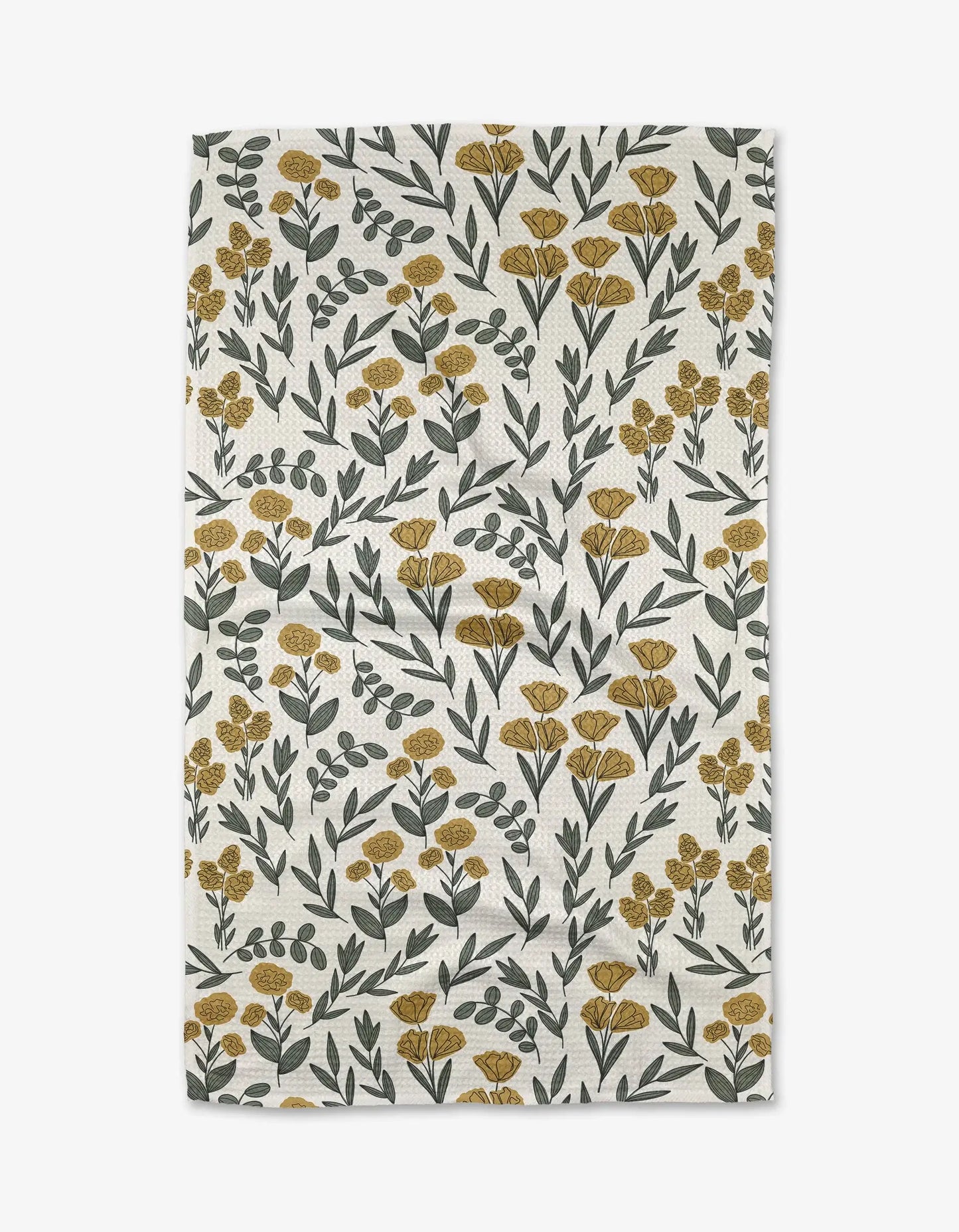 Floral patterned fabric swatch on a white background