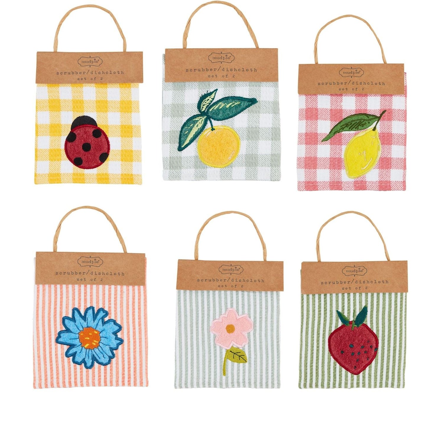 Mudpie Scrub Dishcloth Sets- variety