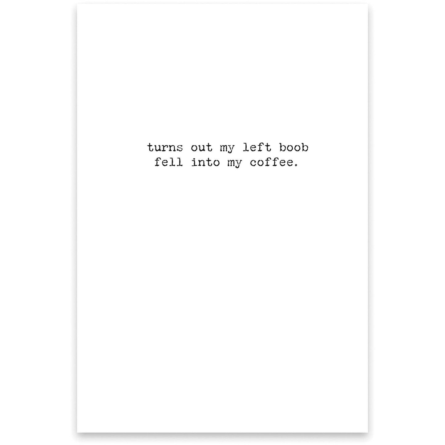 White poster with black text on a white background