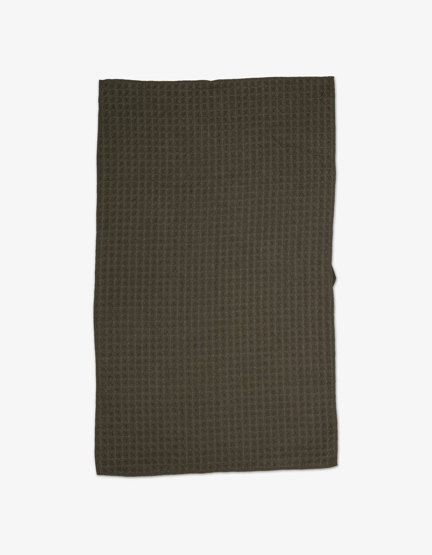 Geometry Waffle Hand Towel Forest
