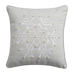 Winter Sky Snowflake 20" Pillow