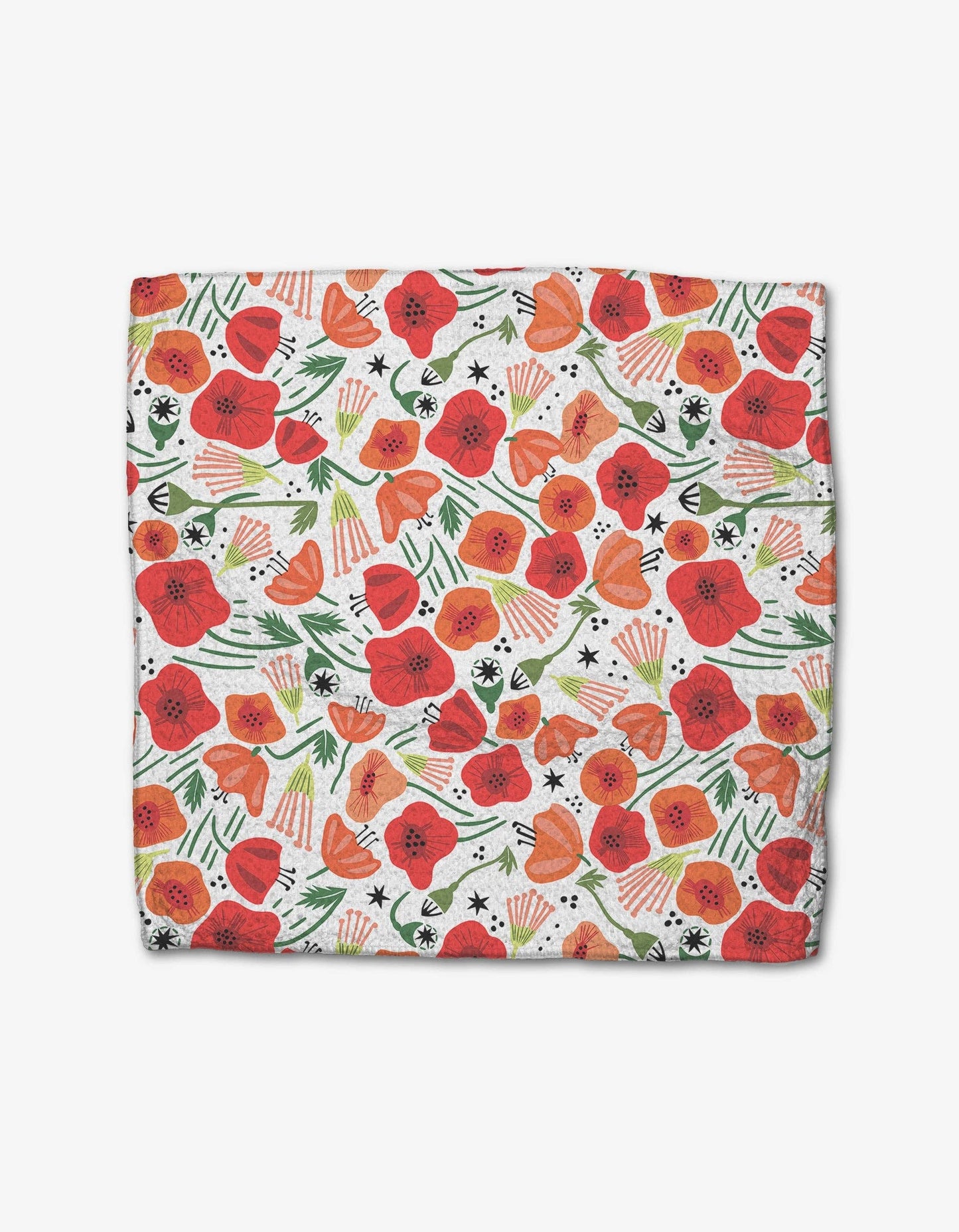 Geometry Kitchen Dishcloth Set Poppy Power