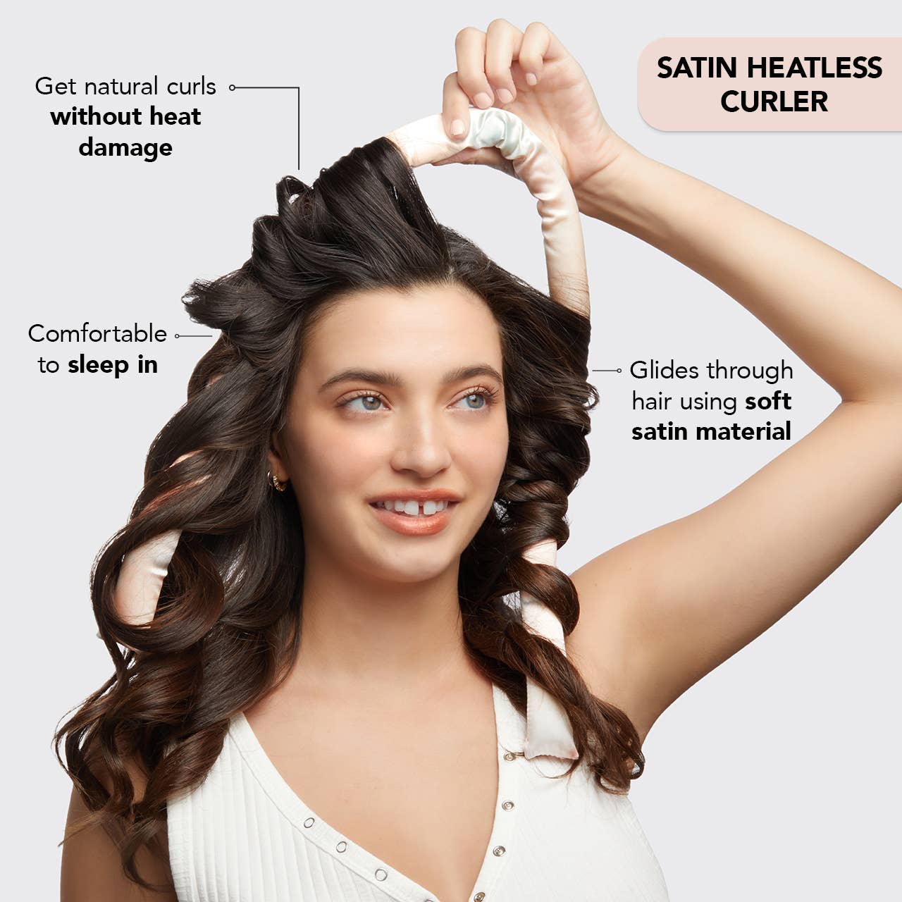 Kitsch Satin Heatless Curling Set - variety