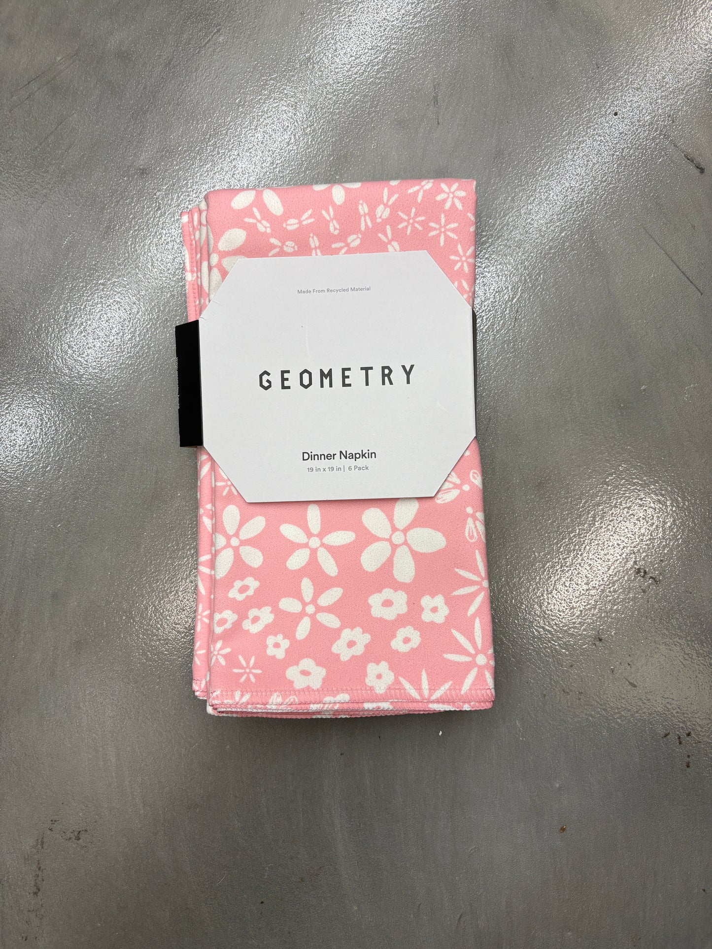 Geometry Dinner Napkin Field of Flowers