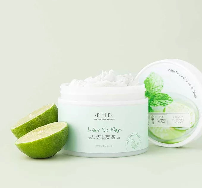 Farmhouse Fresh Lime So Fine Foaming Body Polish 8 oz