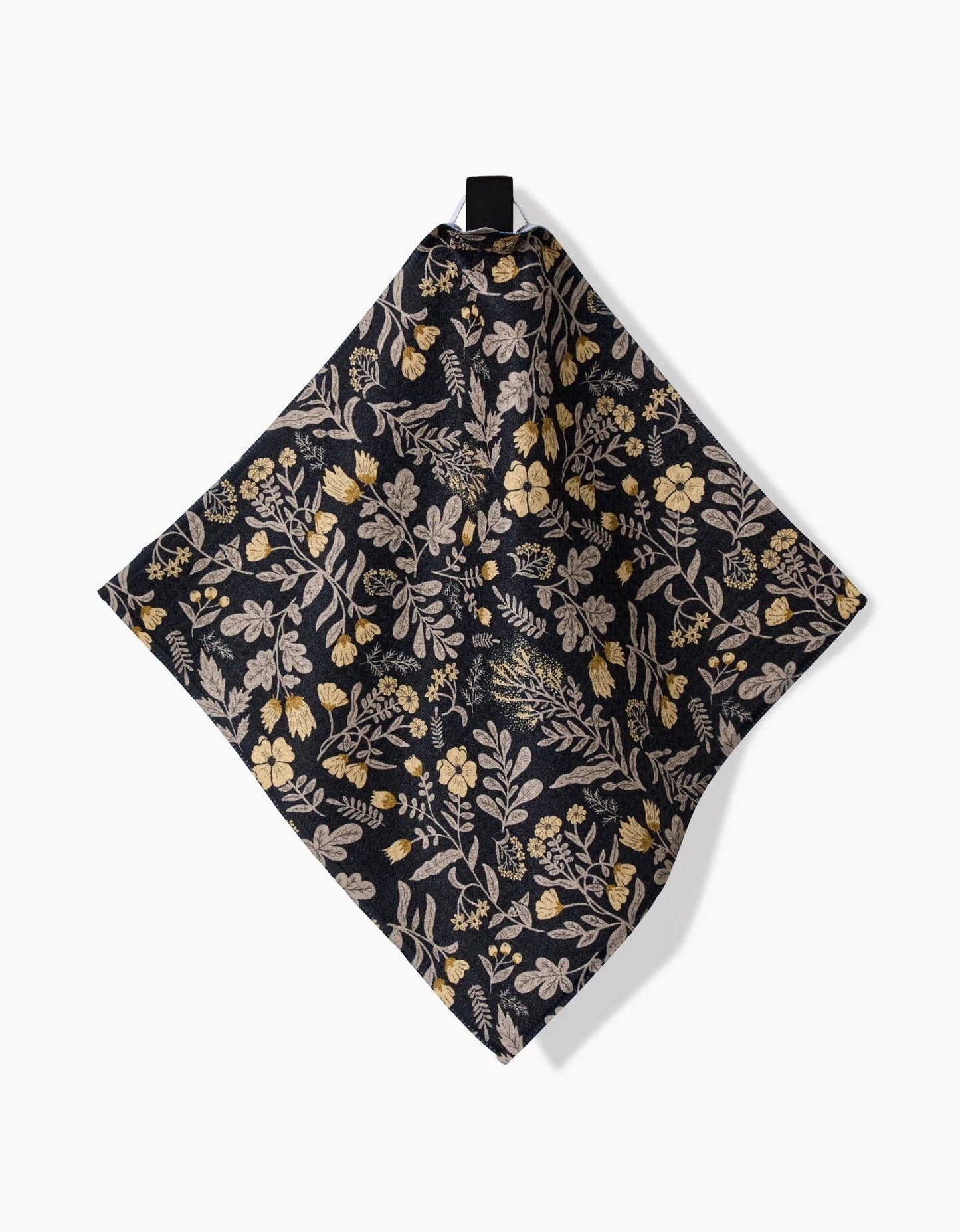 Floral patterned dishcloth towel on a white background Geometry Brand