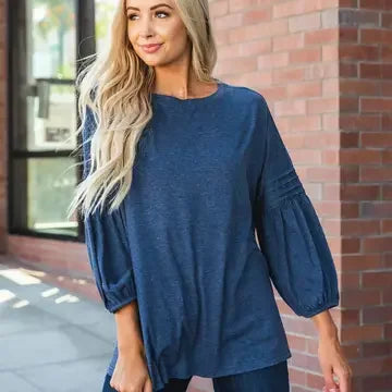Casey Top 3/4 Pleated Sleeve - Assortment