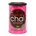 Can of David's Tea Chai with pink packaging