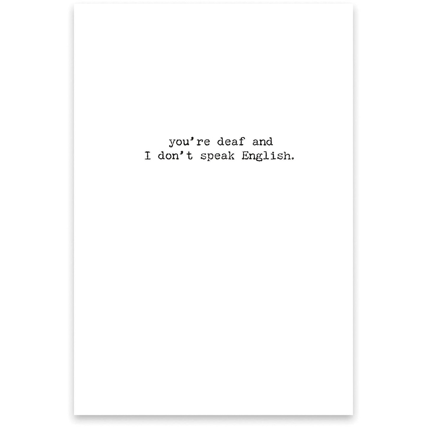 Greeting Card - Get Caught