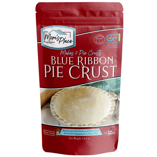 Mom's Place Blue Ribbon Pie Crust package on a white background
