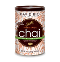 Can of David Rio Chai with a brown background