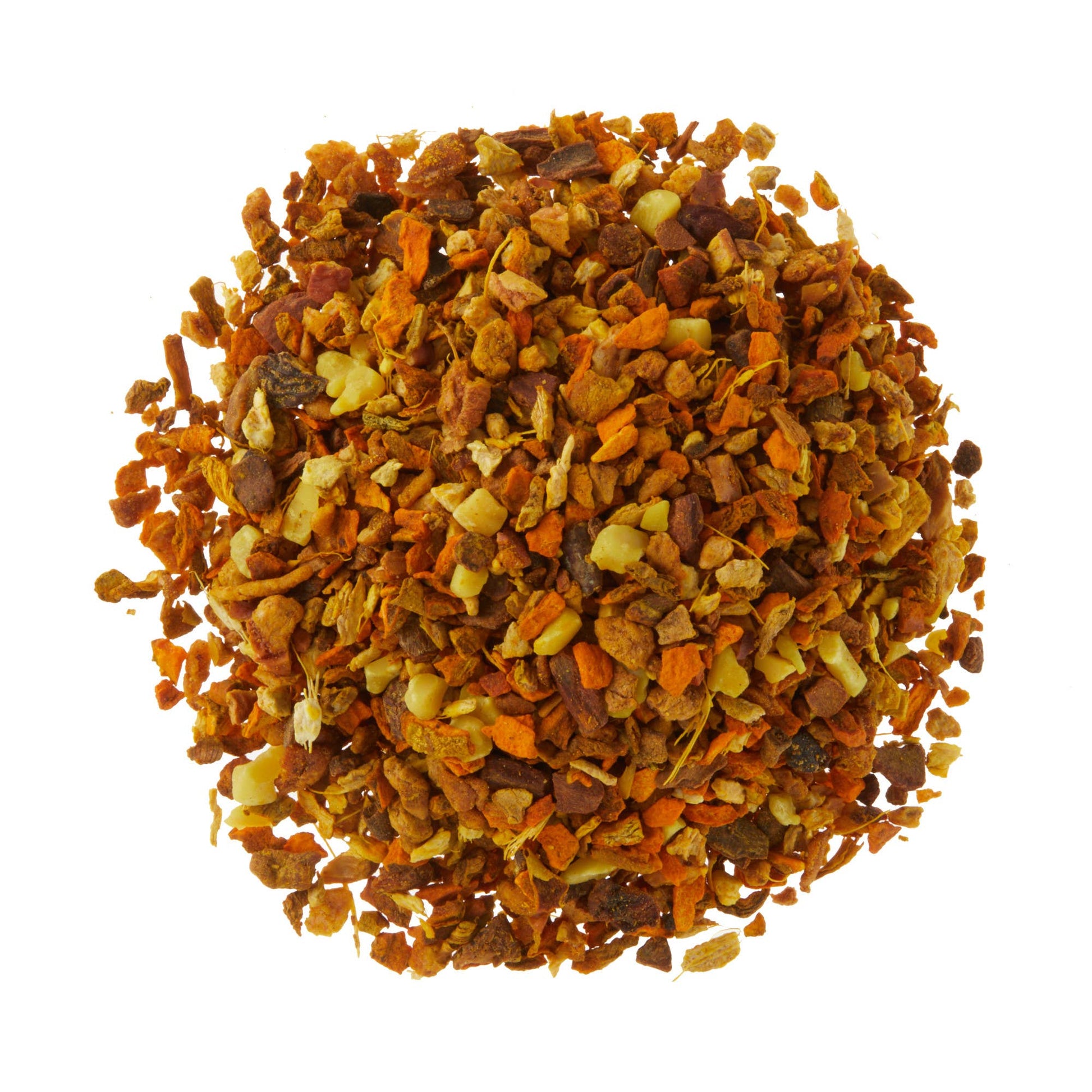Spice blend on a white background