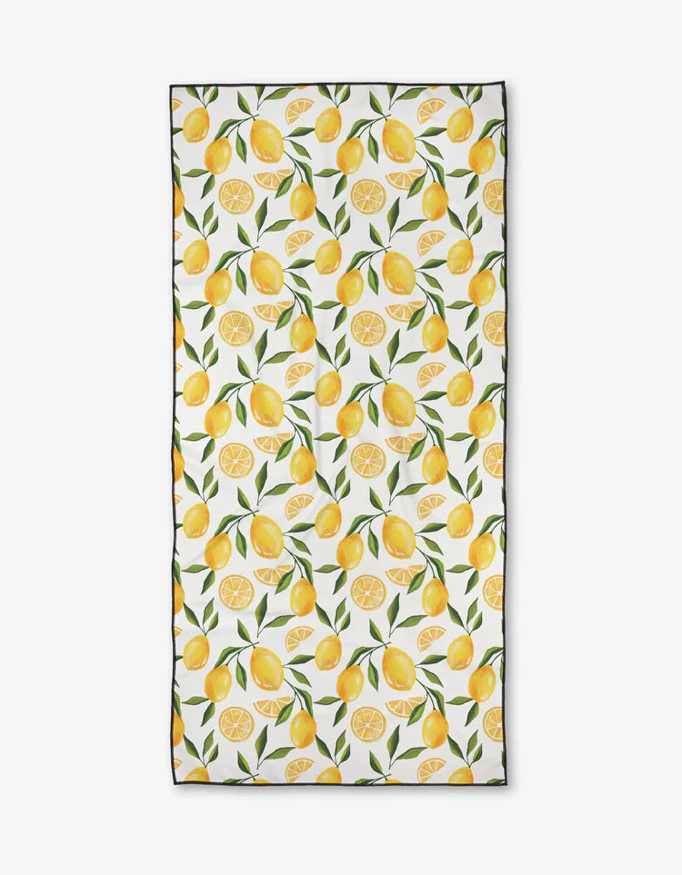 Geometry Beach Towel Limoncello