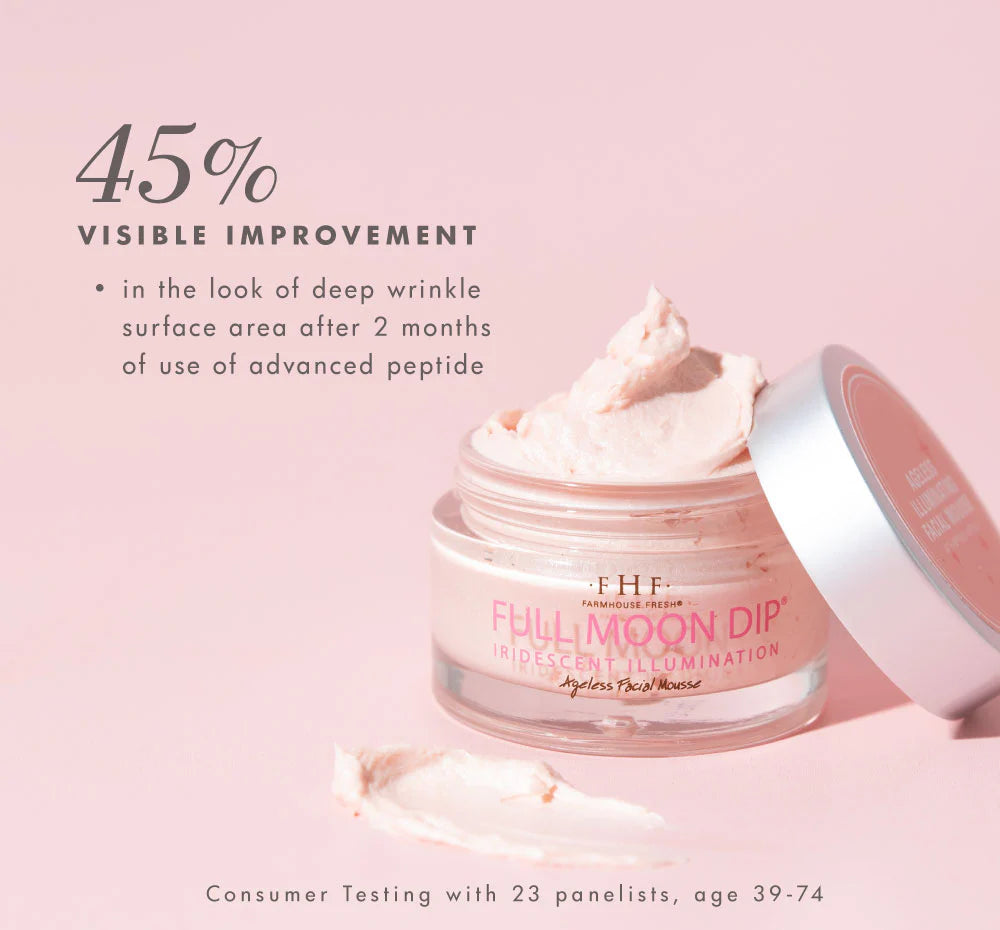 Farmhouse Fresh Full Moon Dip Iridescent Ageless Facial Mousse 1.7 oz