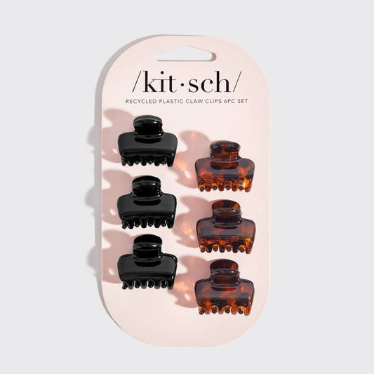 Kitsch 6 pack Recycled Plastic Claw Clip