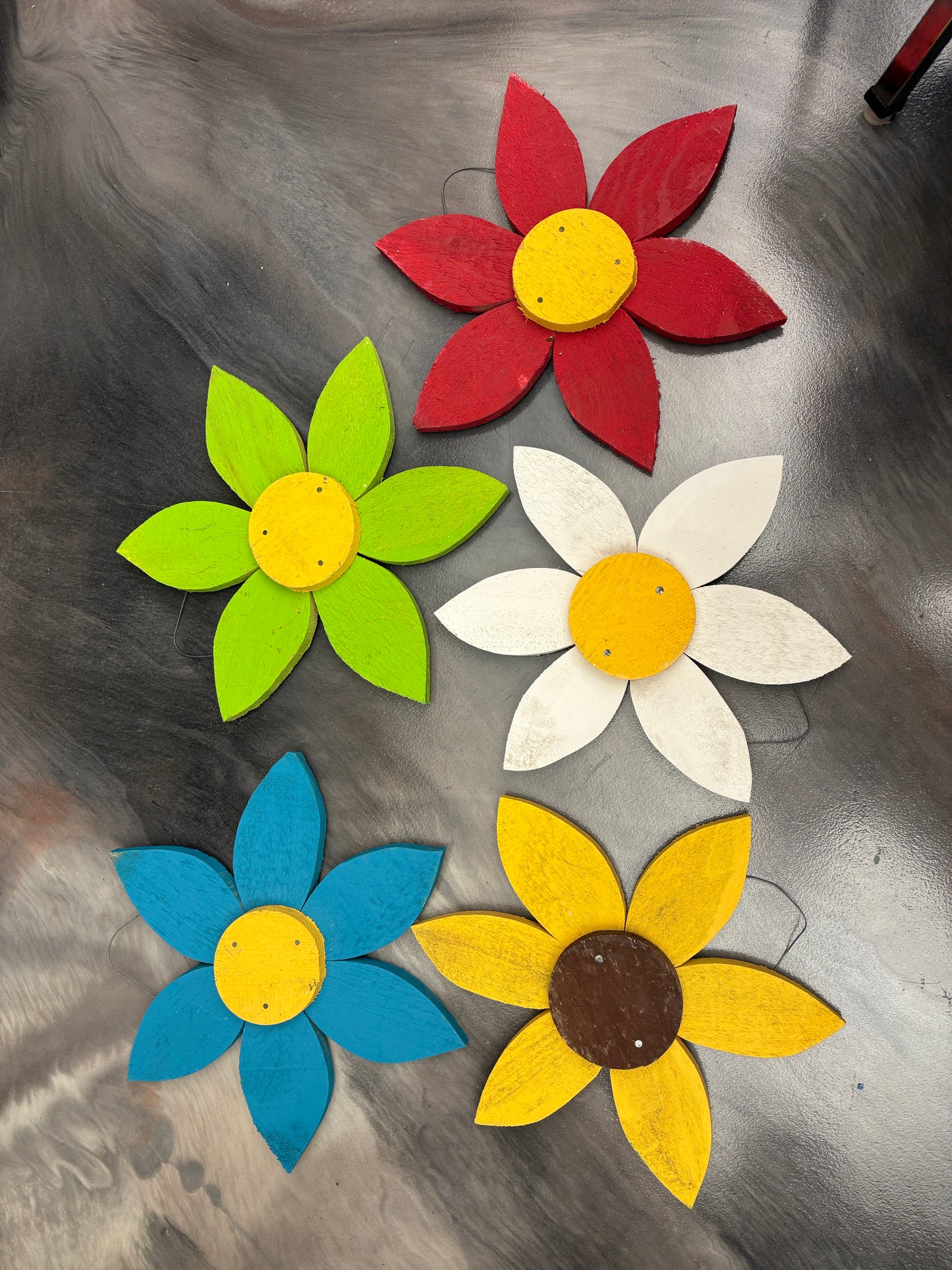 Wooden Garden Flowers - variety