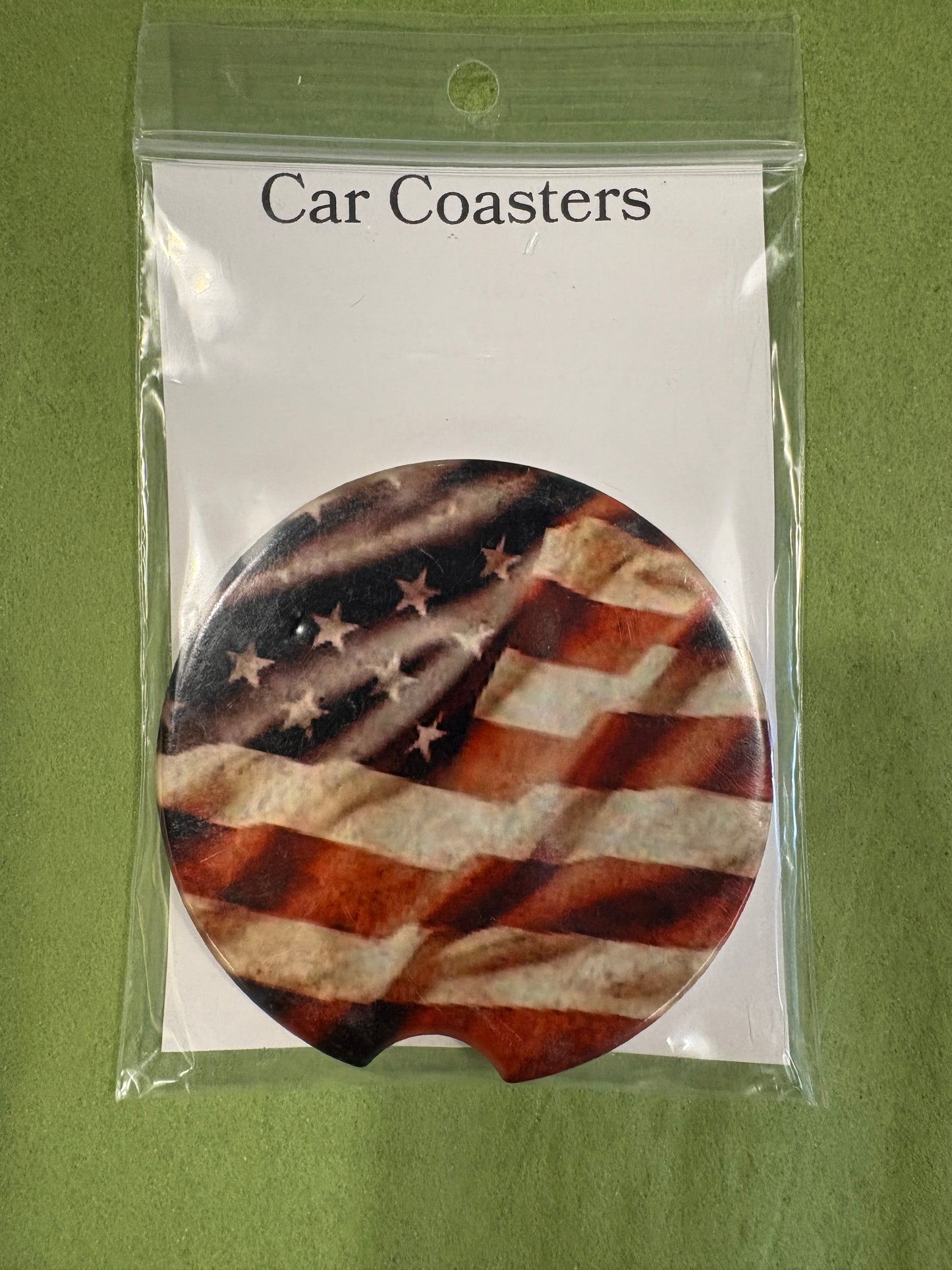 Car Coaster American Flag