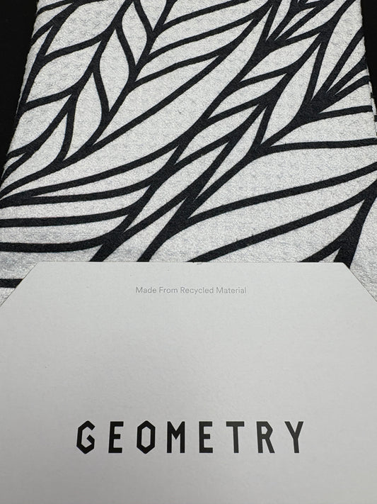 Geometry Kitchen Tea Towel Black Forest