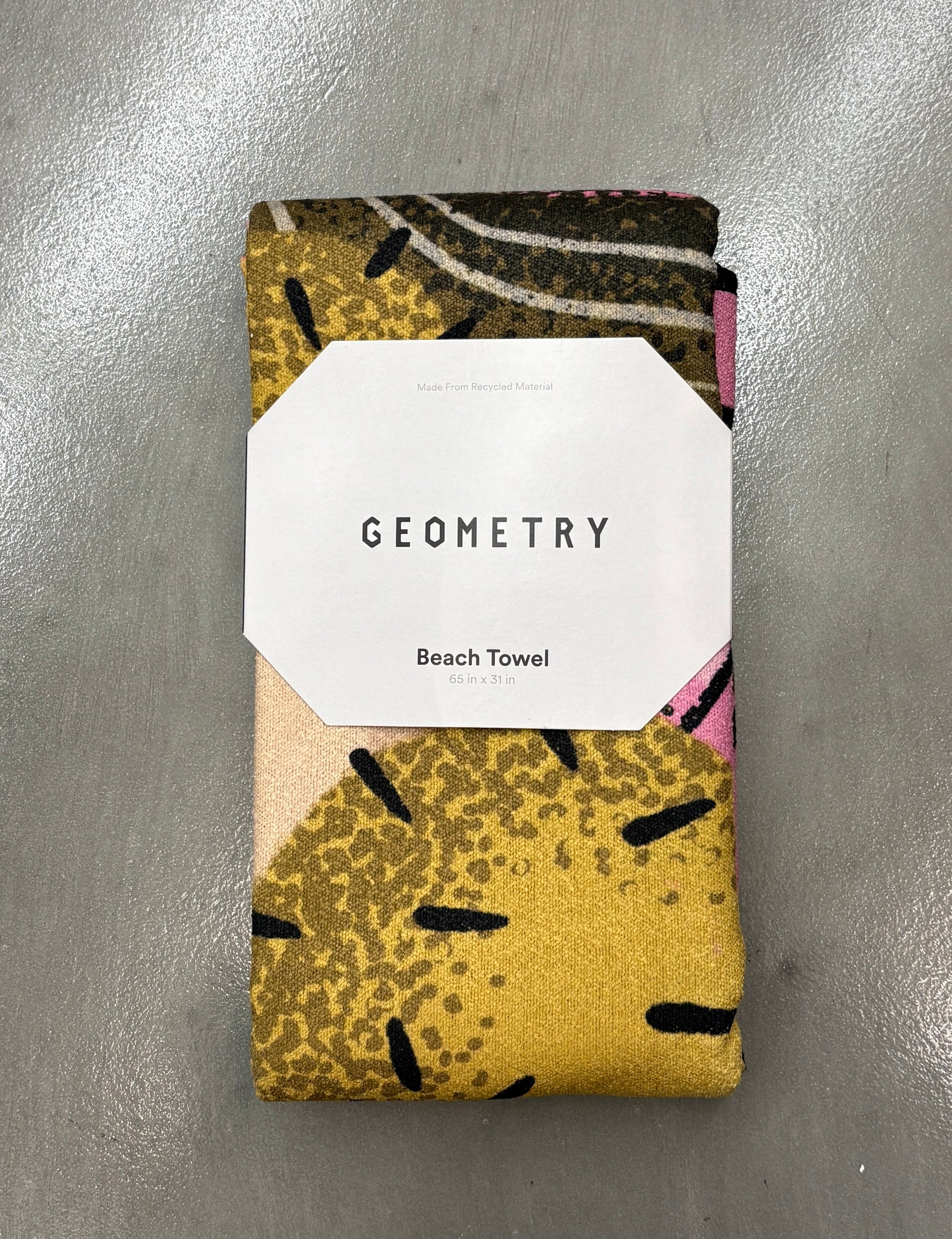 Geometry Beach Towel In the Desert