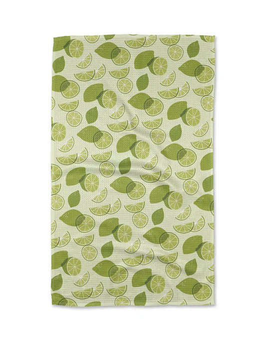 Geometry Dinner Napkin Limes