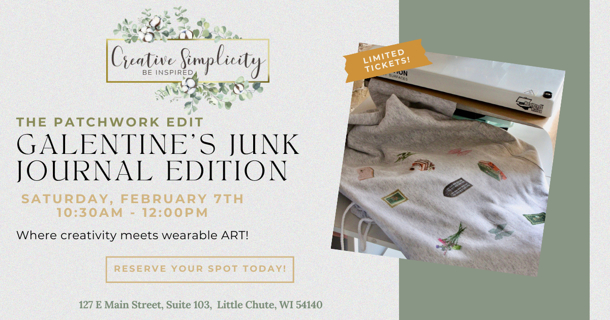 The Patchwork Edit: Galentine's Junk Journal Edition Class - Feb. 7th