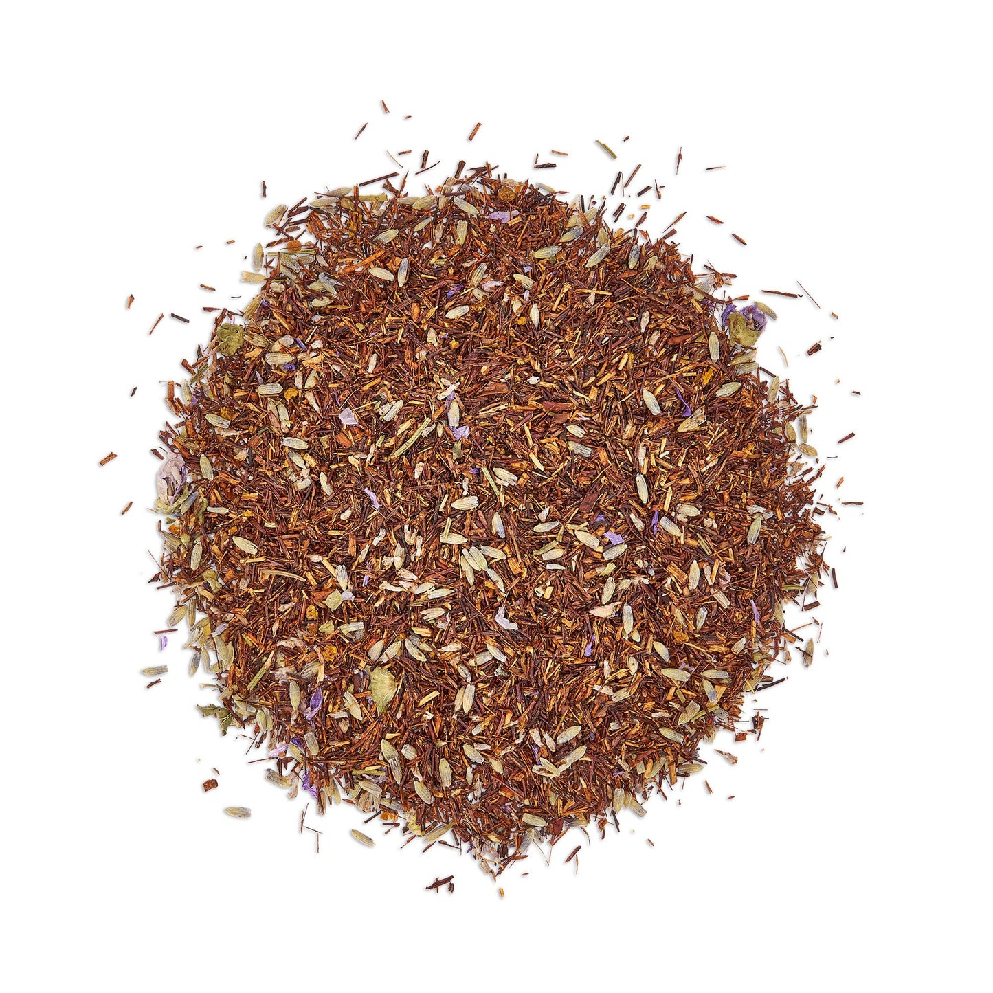 Dry herbs and spices on a white background