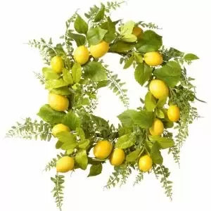 Lemon & Fern Wreath 24"